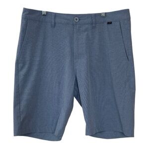 TravisMathew Men’s Blue Golf Shorts 34 Coastal Prep Performance Stretch Summer